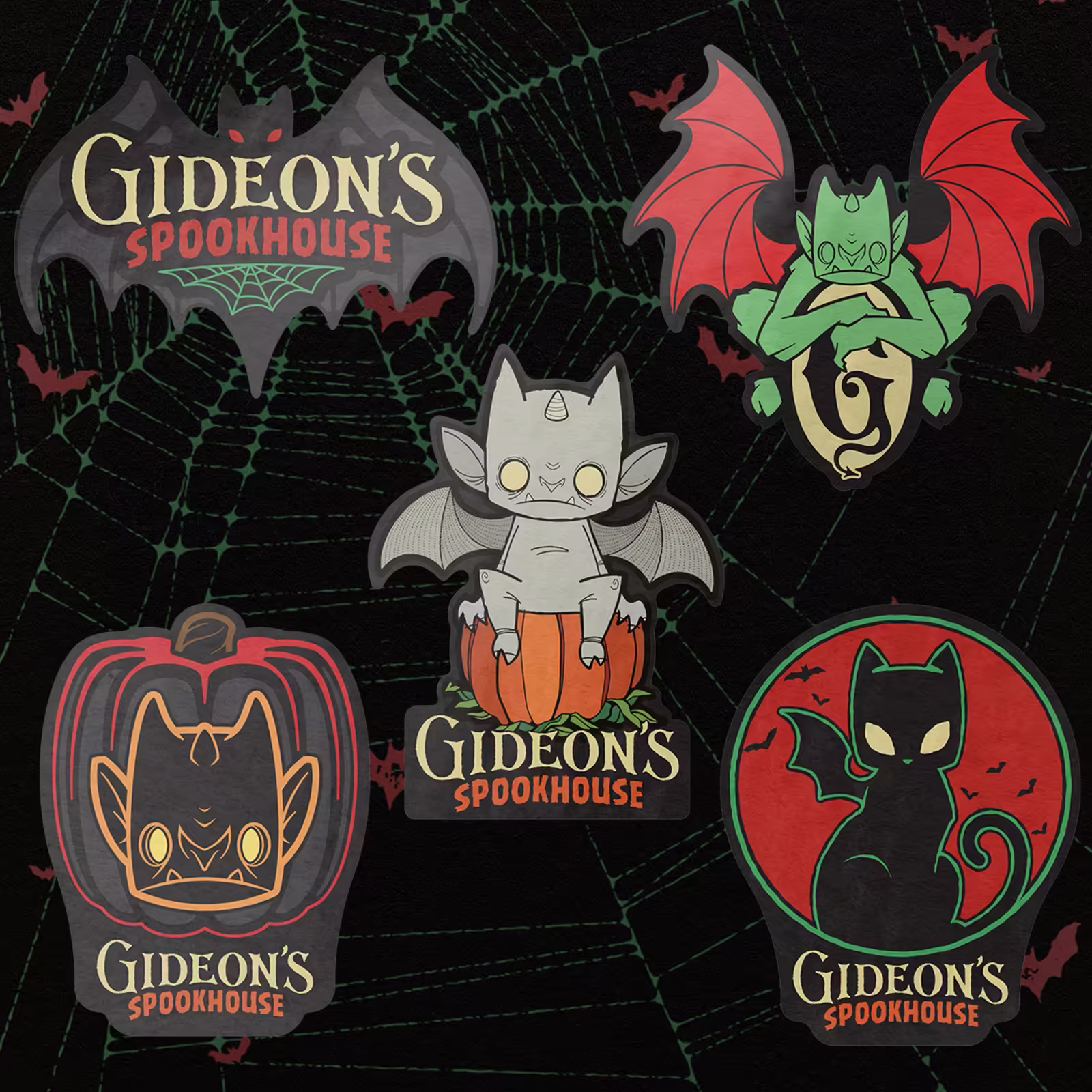 Gideon's Spookhouse Sticker Pack 1