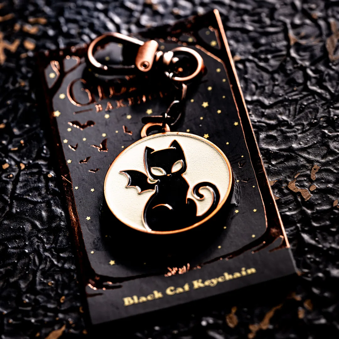 Gitlab Keychain Merch Gideon's Black Cat Keychain - Gideon's Merch